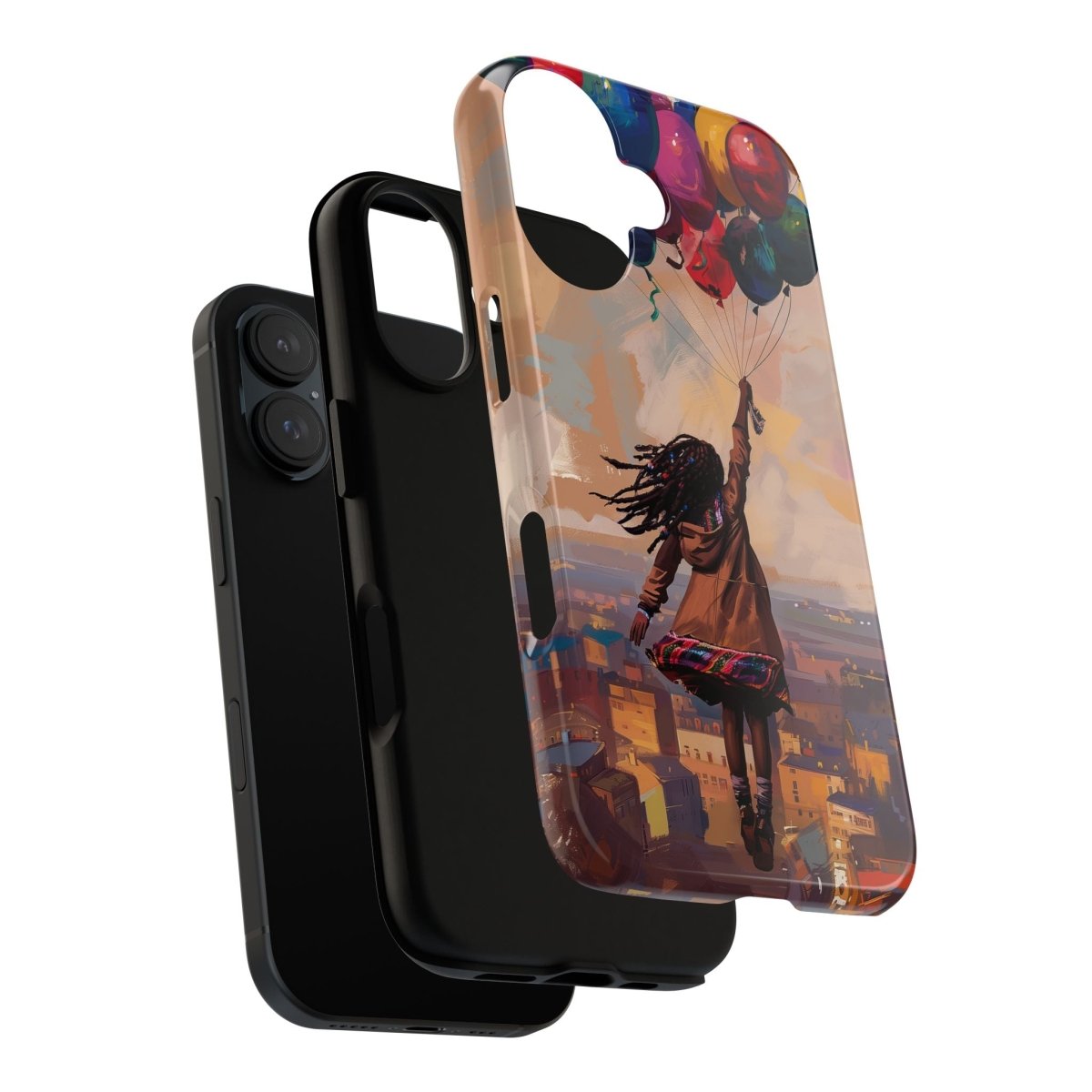 Balloon Travels Phone Case - Afrocentric Art by The Trini Gee
