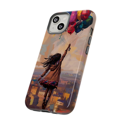 Balloon Travels Phone Case - Afrocentric Art by The Trini Gee