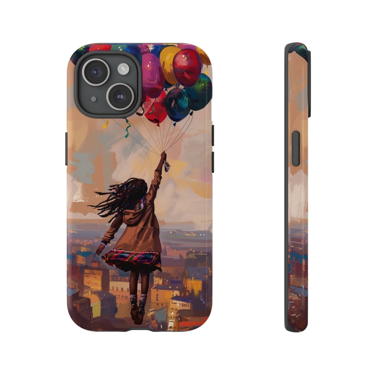 Balloon Travels Phone Case - Afrocentric Art by The Trini Gee