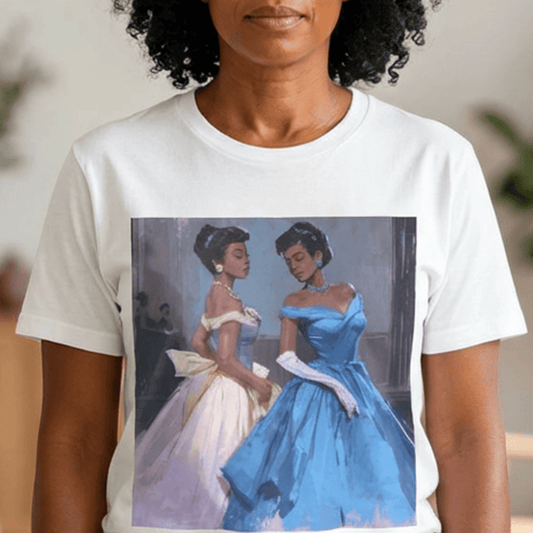 Ballroom Ladies T-Shirt - Afrocentric Art by The Trini Gee