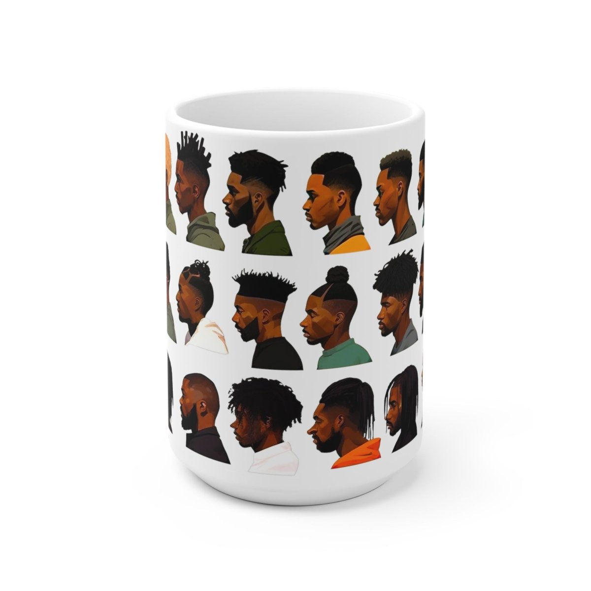 Barber Haircuts Mug - Afrocentric Art by The Trini Gee