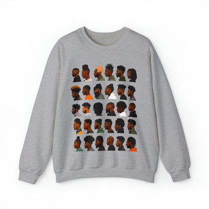 Barber Sweatshirt - Afrocentric Art by The Trini Gee