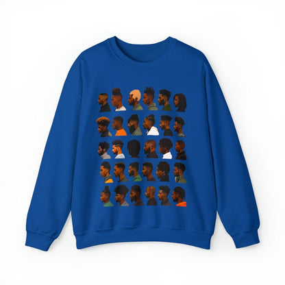 Barber Sweatshirt - Afrocentric Art by The Trini Gee