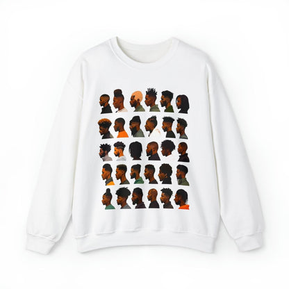 Barber Sweatshirt - Afrocentric Art by The Trini Gee