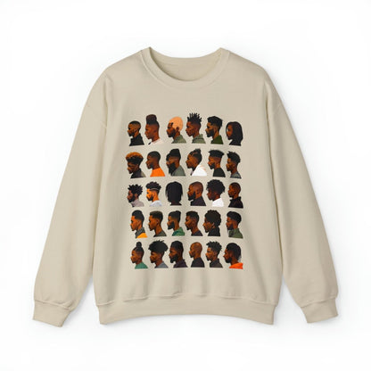 Barber Sweatshirt - Afrocentric Art by The Trini Gee