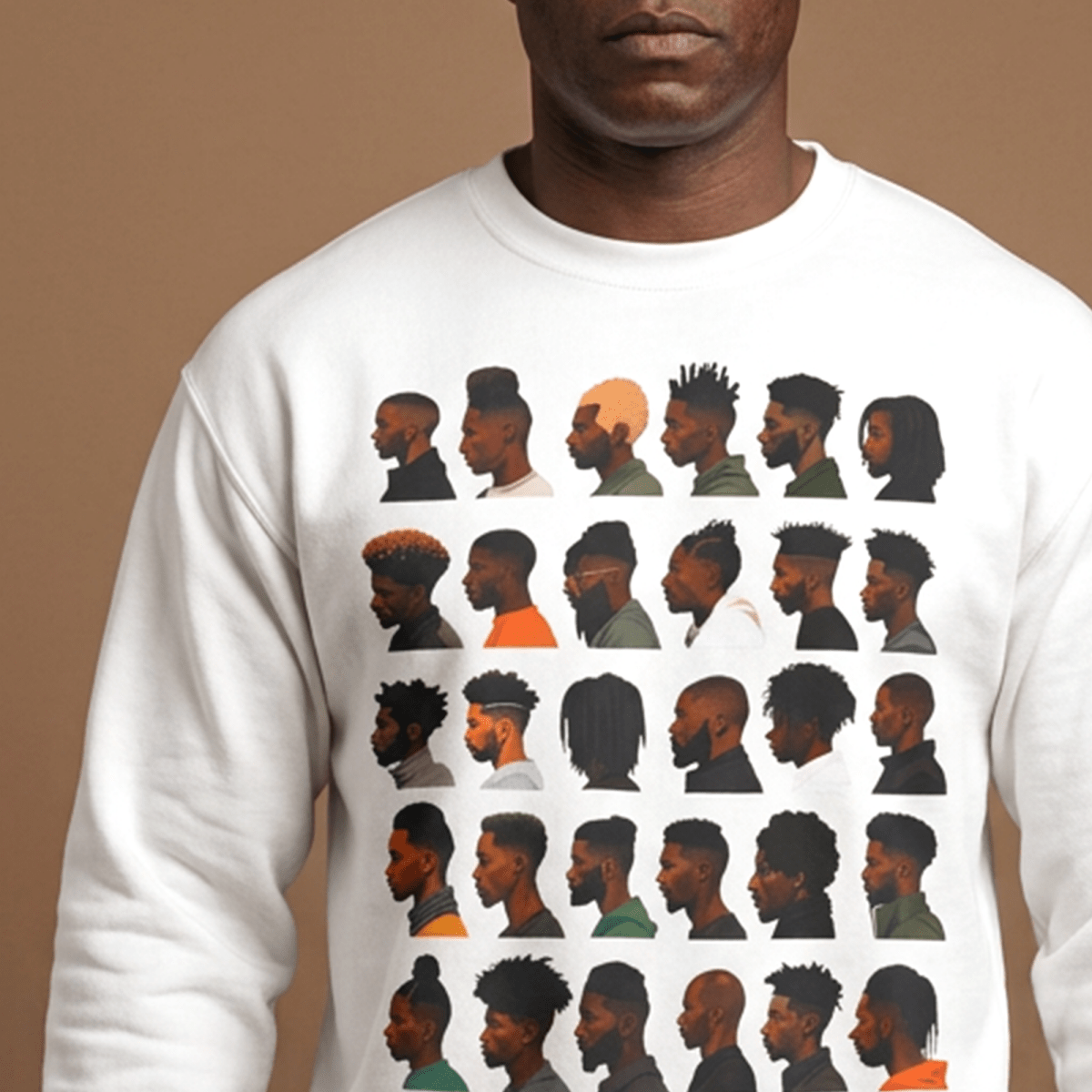 Barber Sweatshirt - Afrocentric Art by The Trini Gee