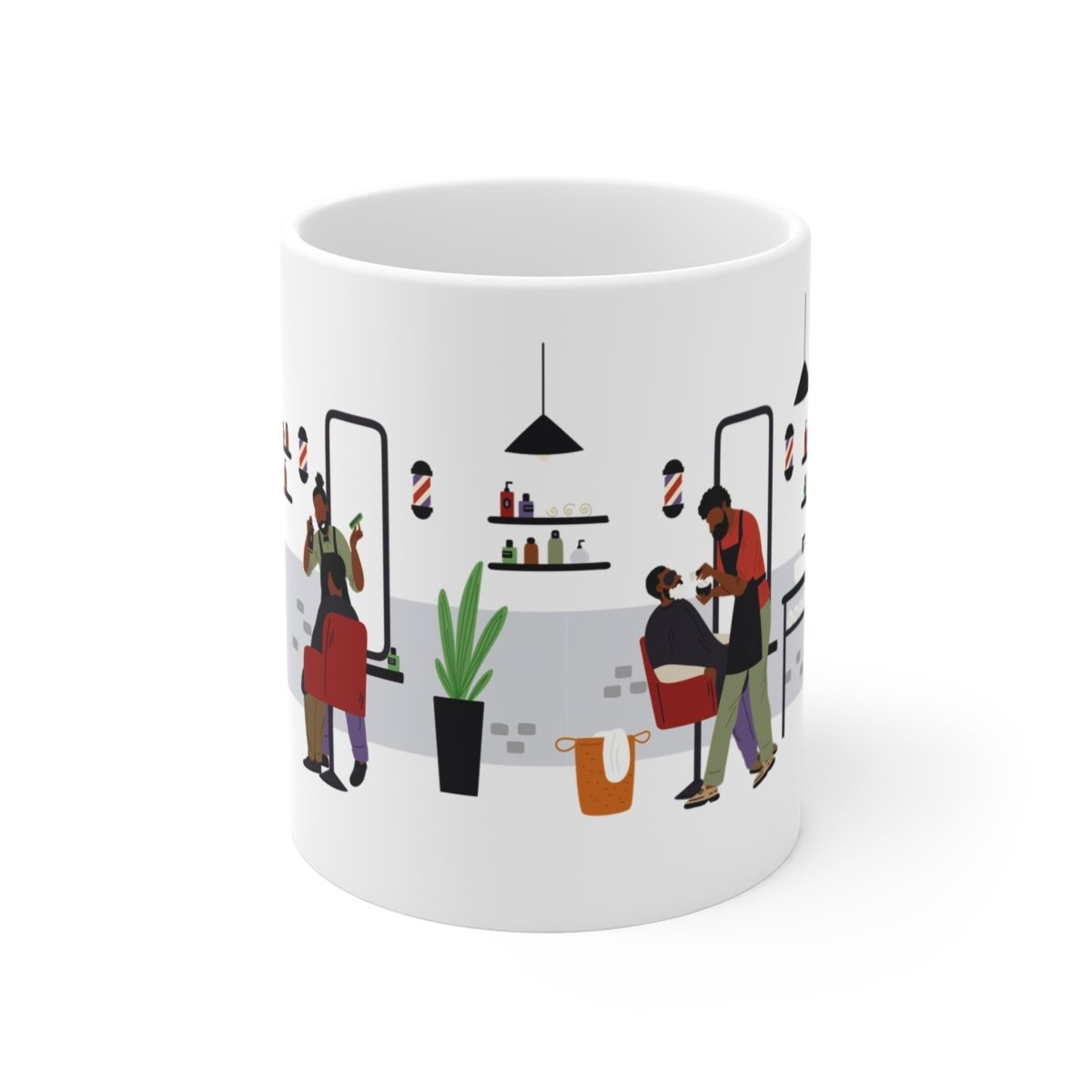 Barbershop Mug - Afrocentric Art by The Trini Gee