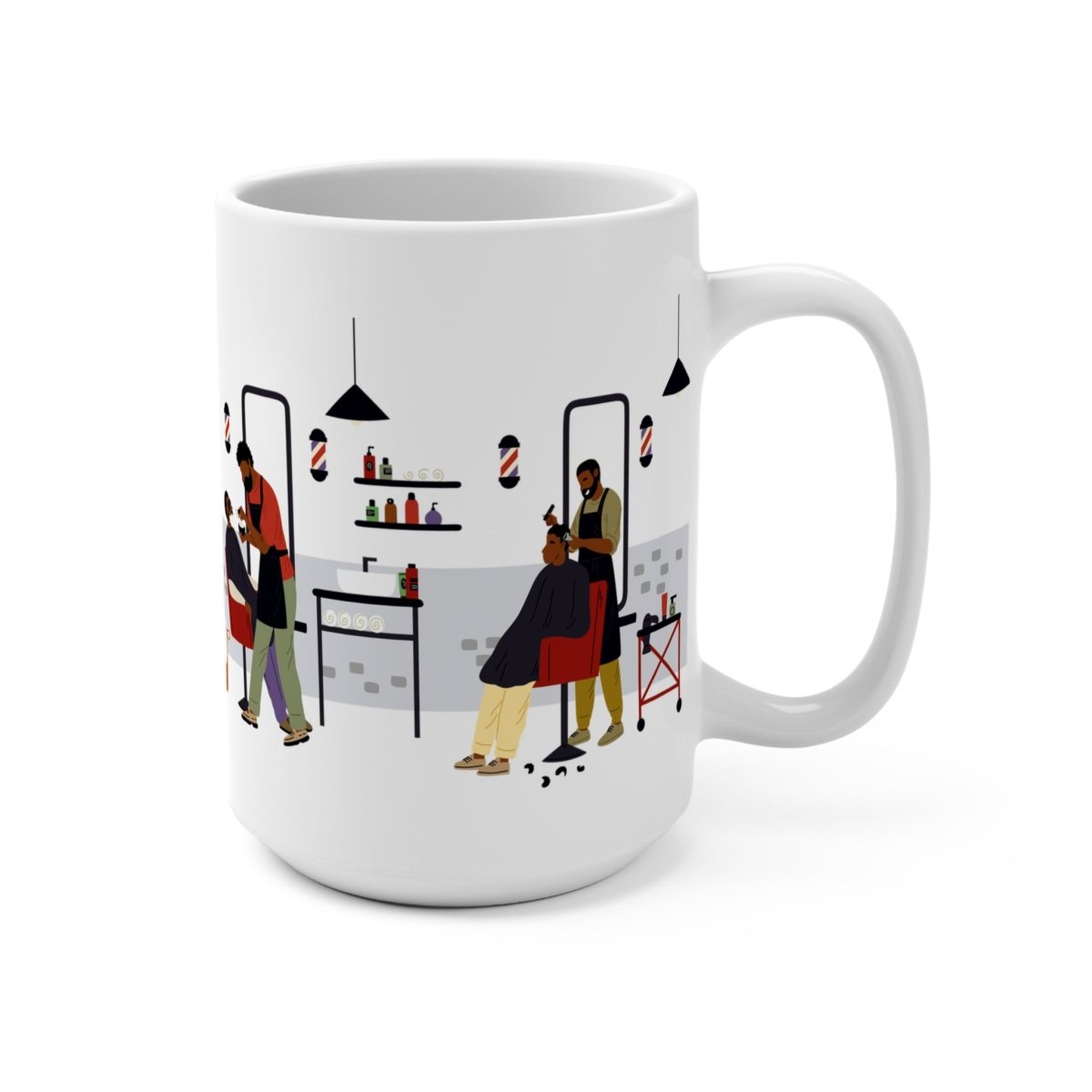 Barbershop Mug - Afrocentric Art by The Trini Gee