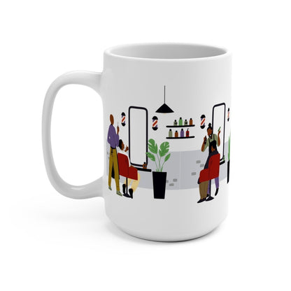Barbershop Mug - Afrocentric Art by The Trini Gee