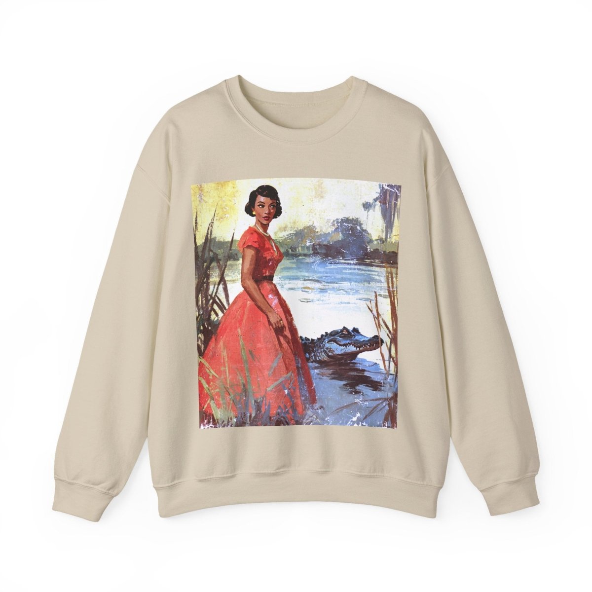 Bayou Beauty Sweatshirt - Afrocentric Art by The Trini Gee