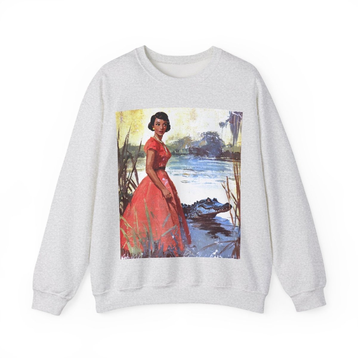 Bayou Beauty Sweatshirt - Afrocentric Art by The Trini Gee