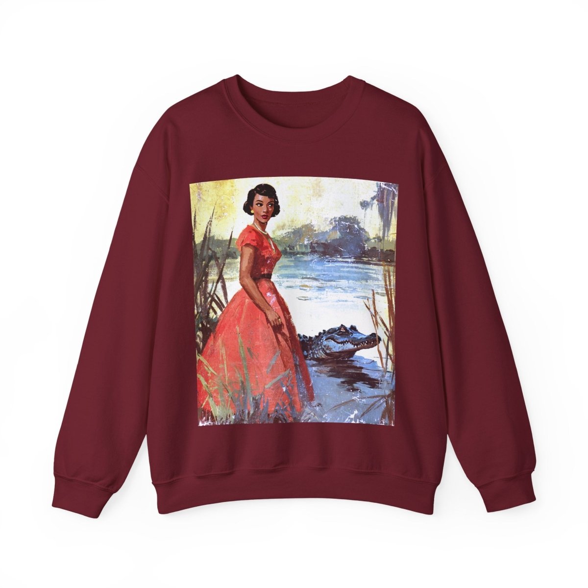 Bayou Beauty Sweatshirt - Afrocentric Art by The Trini Gee