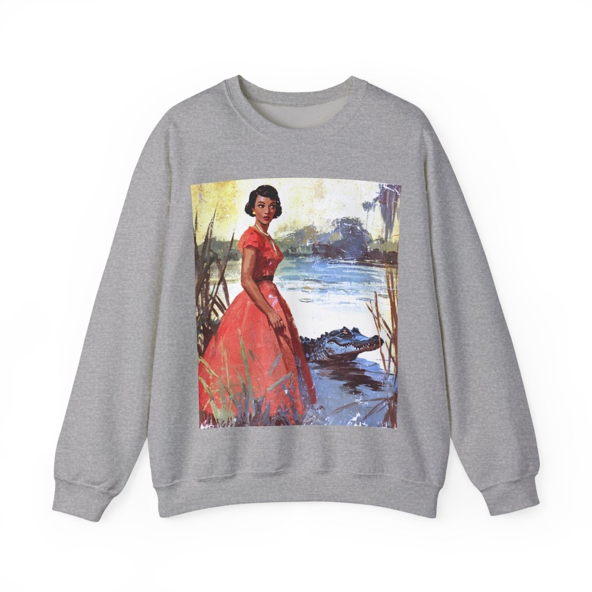 Bayou Beauty Sweatshirt - Afrocentric Art by The Trini Gee