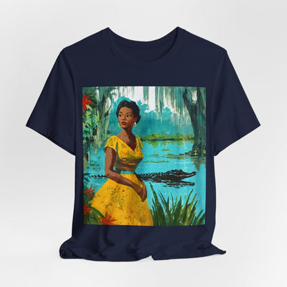 Bayou Gator Scene Shirt - Afrocentric Art by The Trini Gee
