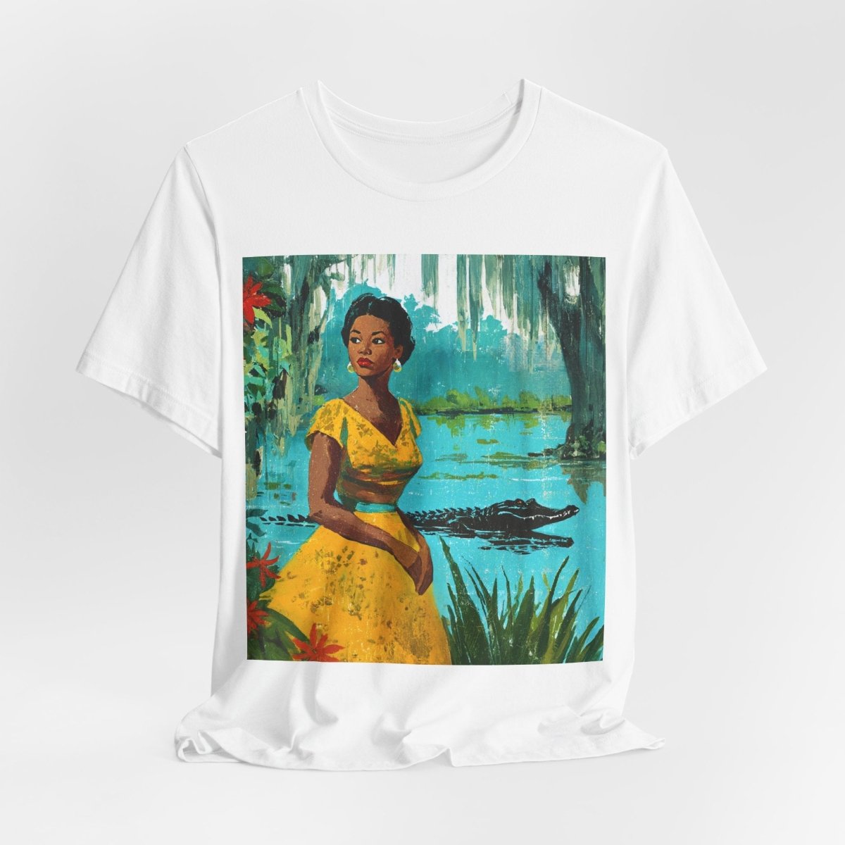 Bayou Gator Scene Shirt - Afrocentric Art by The Trini Gee
