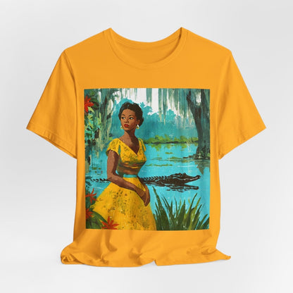 Bayou Gator Scene Shirt - Afrocentric Art by The Trini Gee