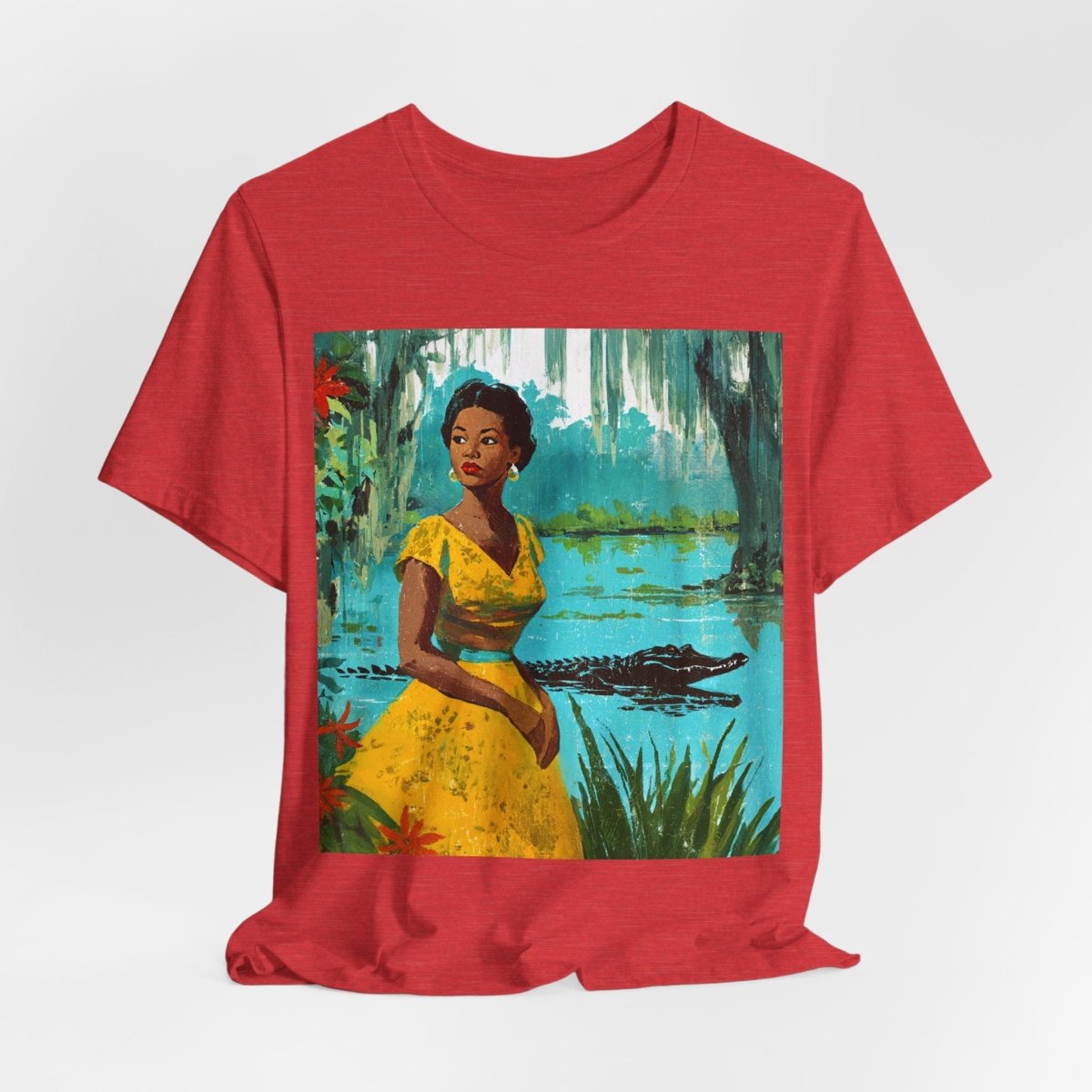 Bayou Gator Scene Shirt - Afrocentric Art by The Trini Gee