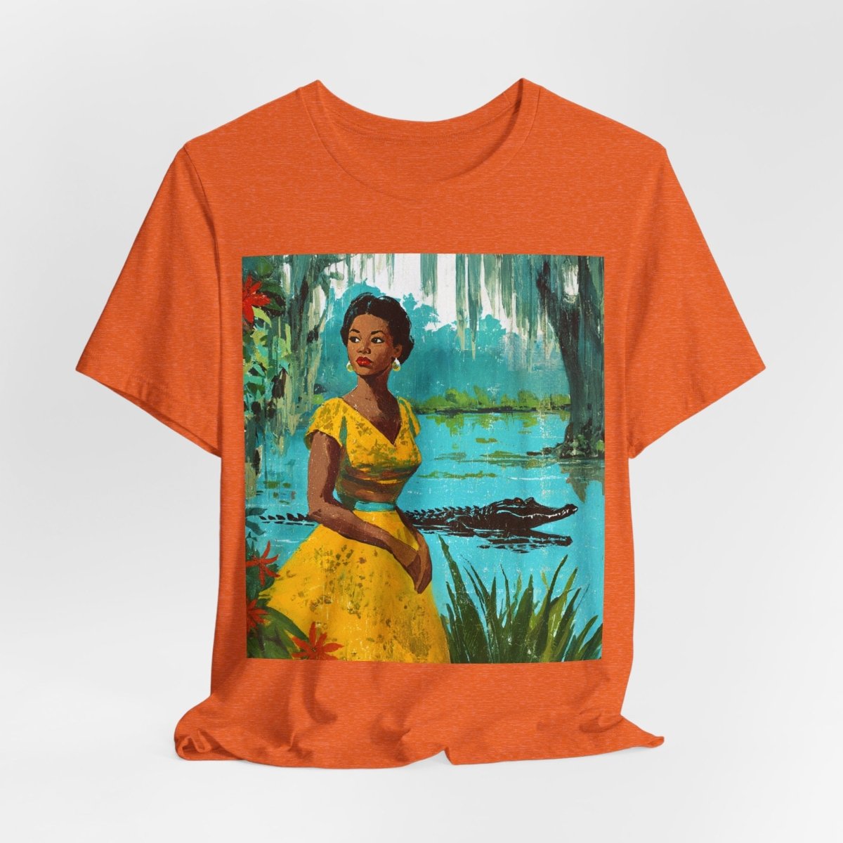 Bayou Gator Scene Shirt - Afrocentric Art by The Trini Gee