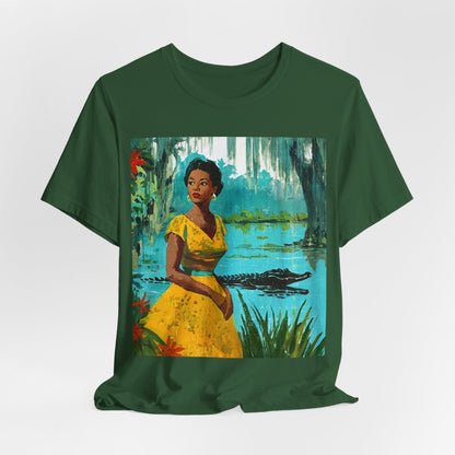 Bayou Gator Scene Shirt - Afrocentric Art by The Trini Gee