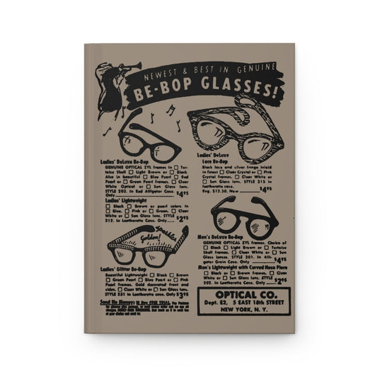 Be - Bop Glasses Ad Journal - Afrocentric Art by The Trini Gee