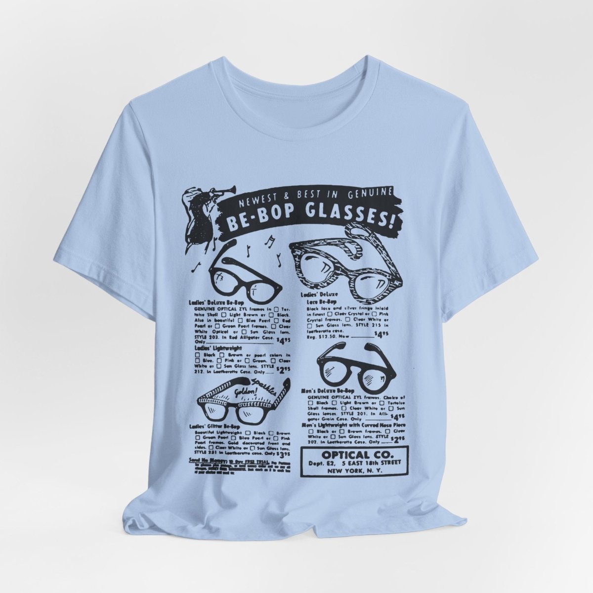 Be - Bop Glasses Shirt - Afrocentric Art by The Trini Gee