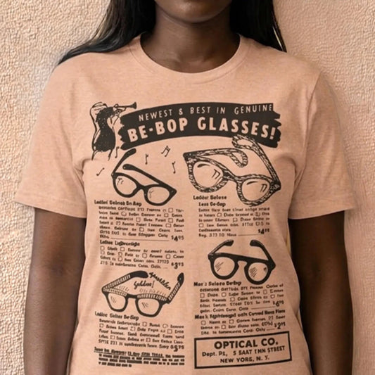 Be - Bop Glasses Shirt - Afrocentric Art by The Trini Gee