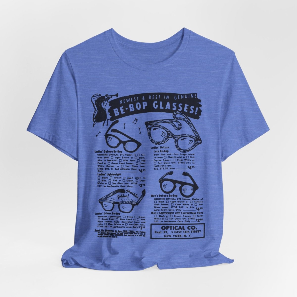 Be - Bop Glasses Shirt - Afrocentric Art by The Trini Gee