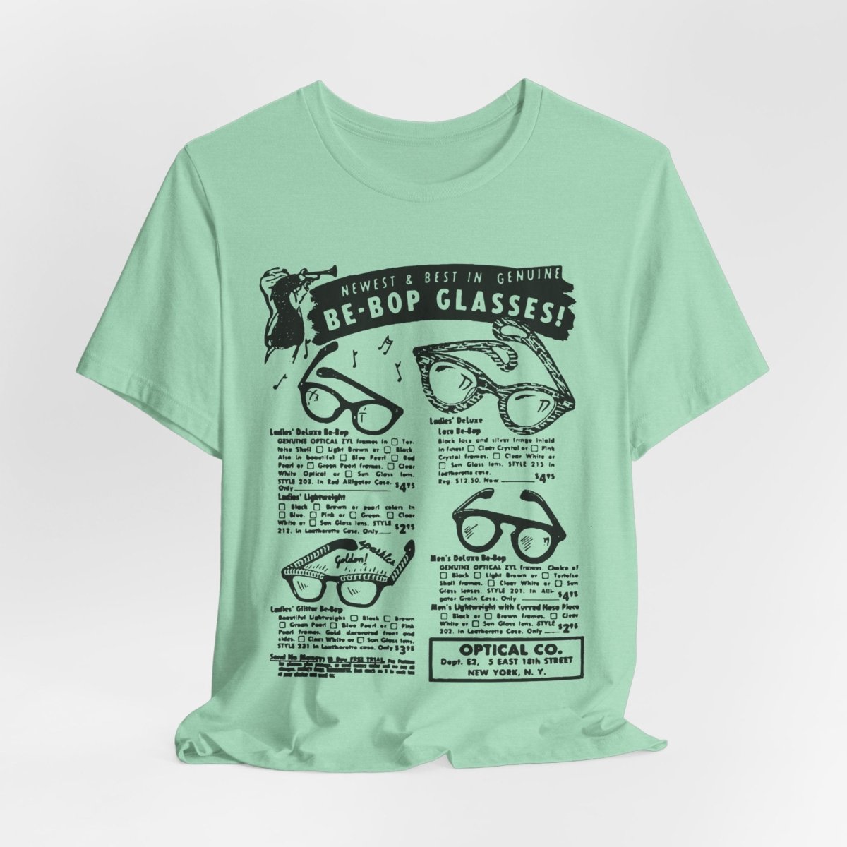 Be - Bop Glasses Shirt - Afrocentric Art by The Trini Gee