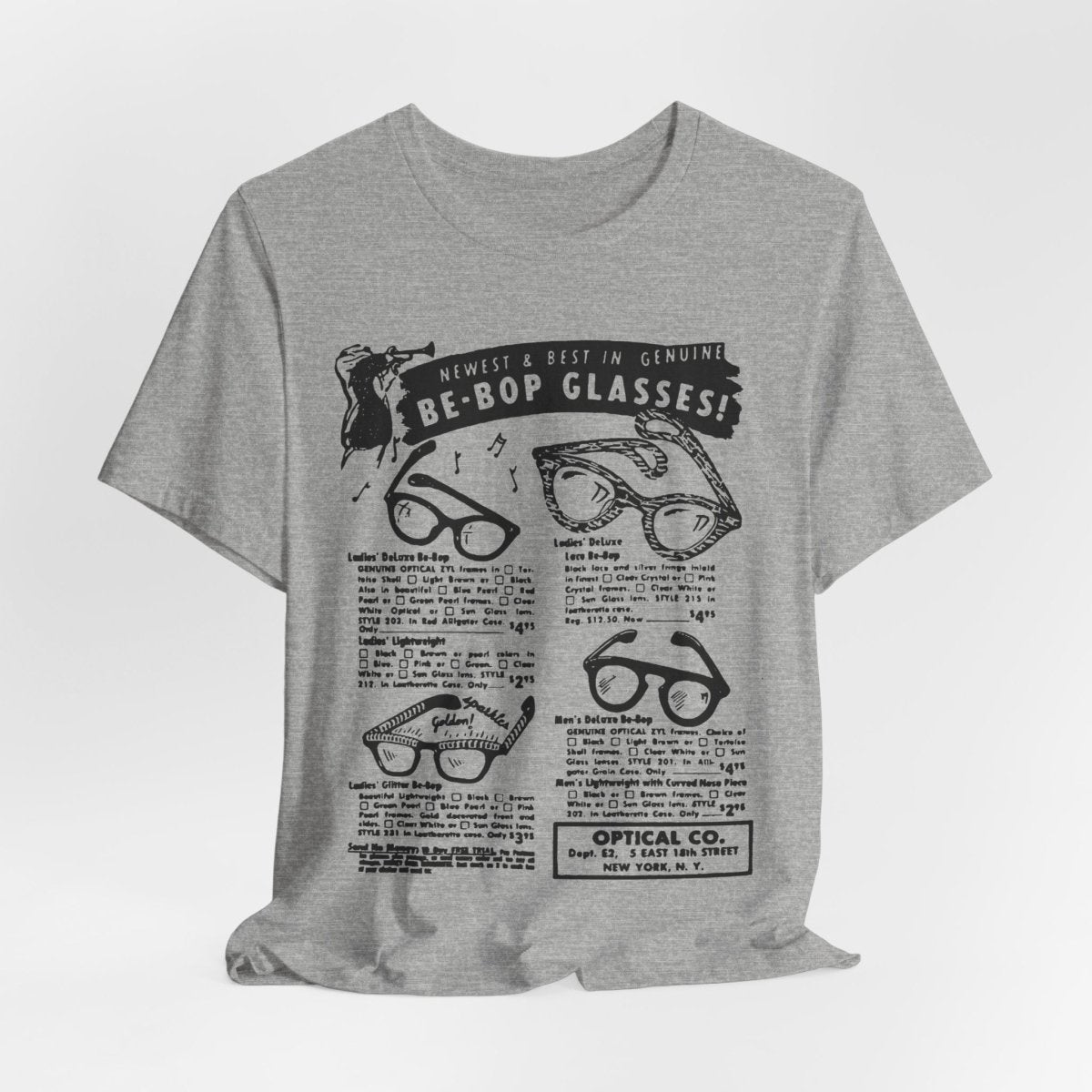 Be - Bop Glasses Shirt - Afrocentric Art by The Trini Gee