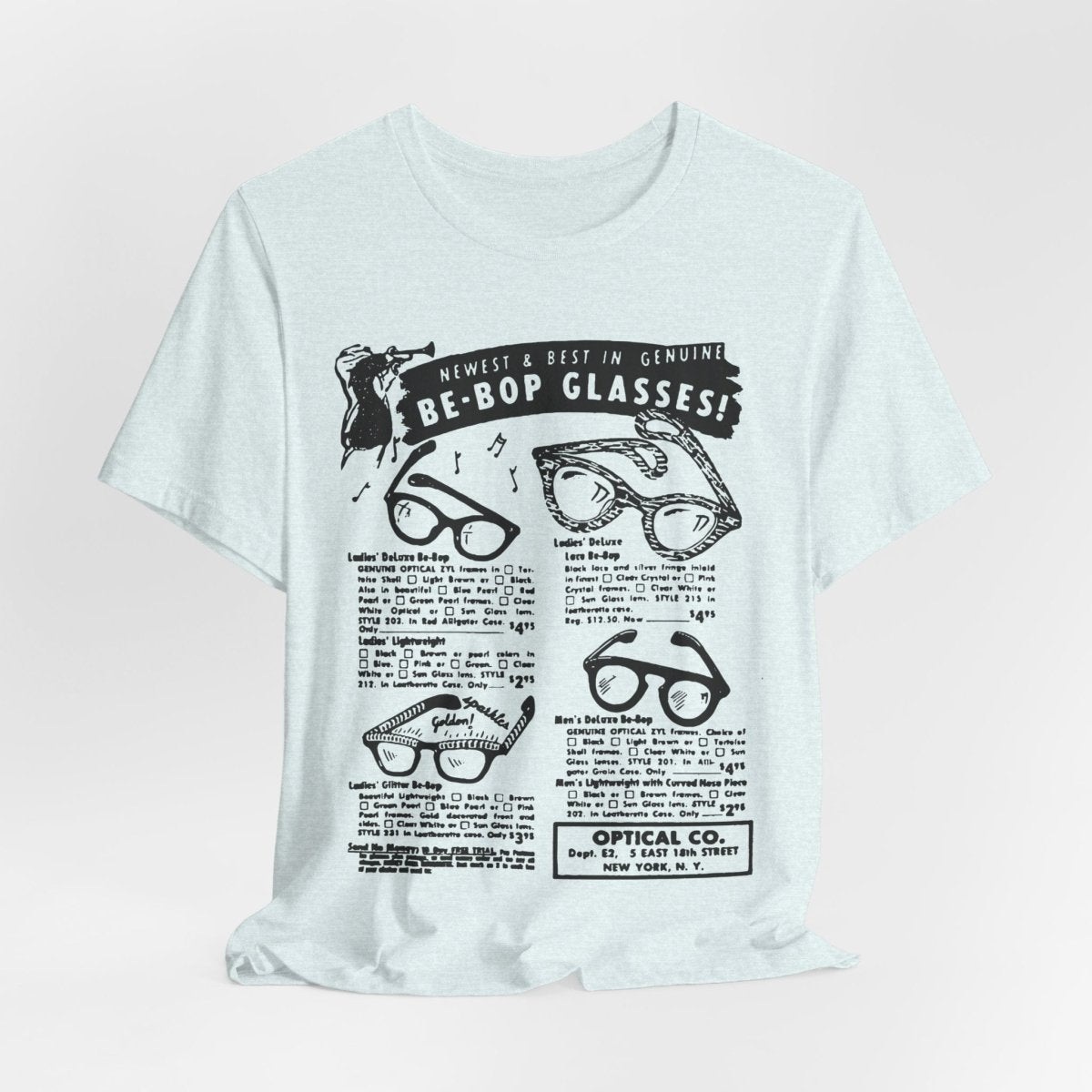 Be - Bop Glasses Shirt - Afrocentric Art by The Trini Gee