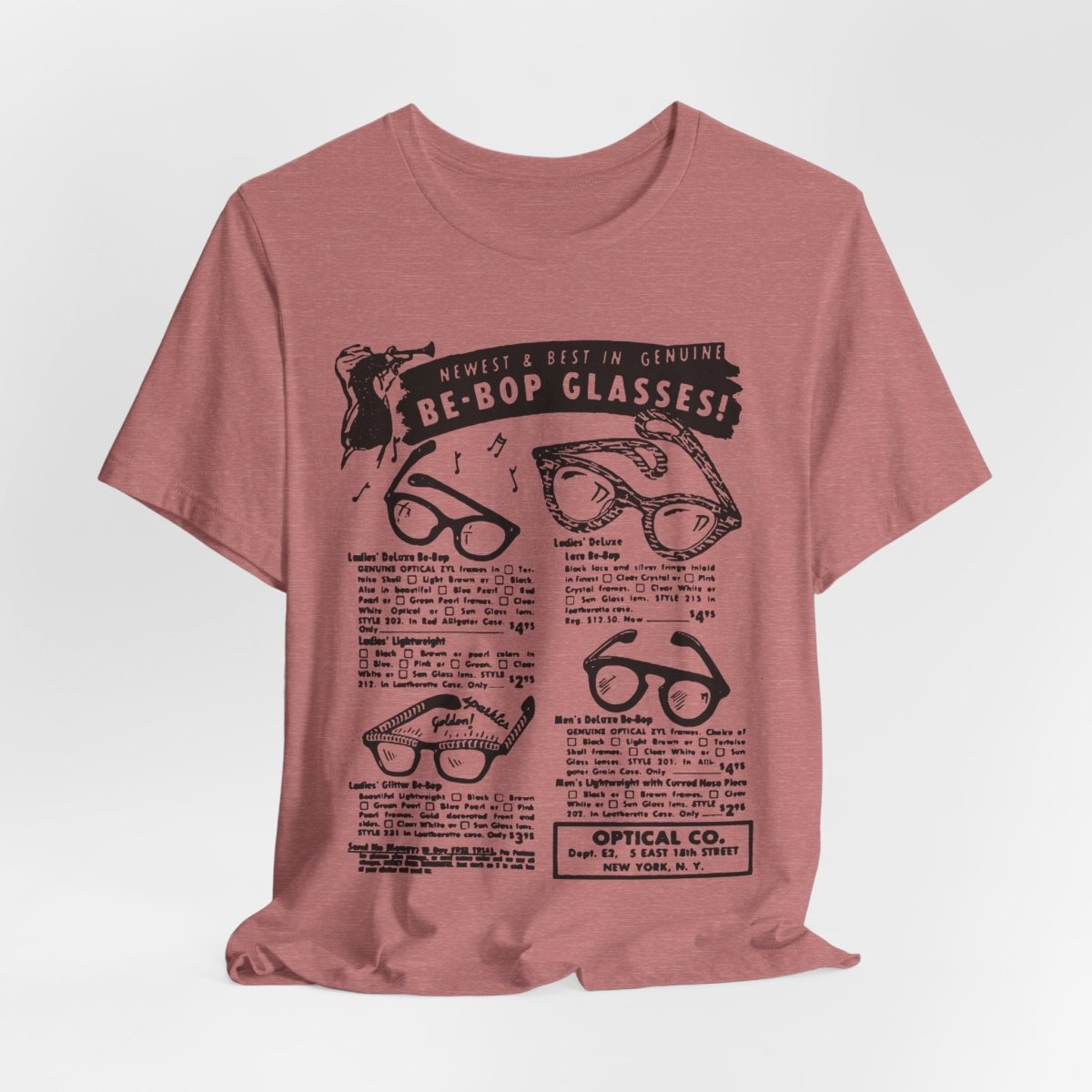 Be - Bop Glasses Shirt - Afrocentric Art by The Trini Gee