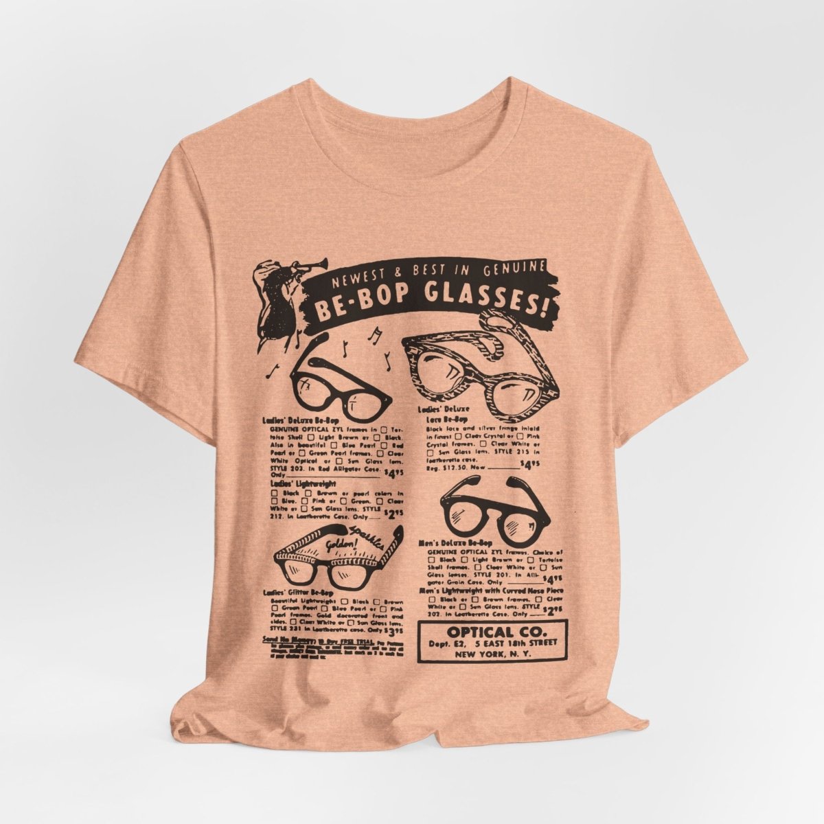 Be - Bop Glasses Shirt - Afrocentric Art by The Trini Gee