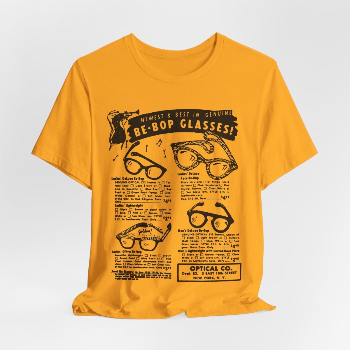Be - Bop Glasses Shirt - Afrocentric Art by The Trini Gee