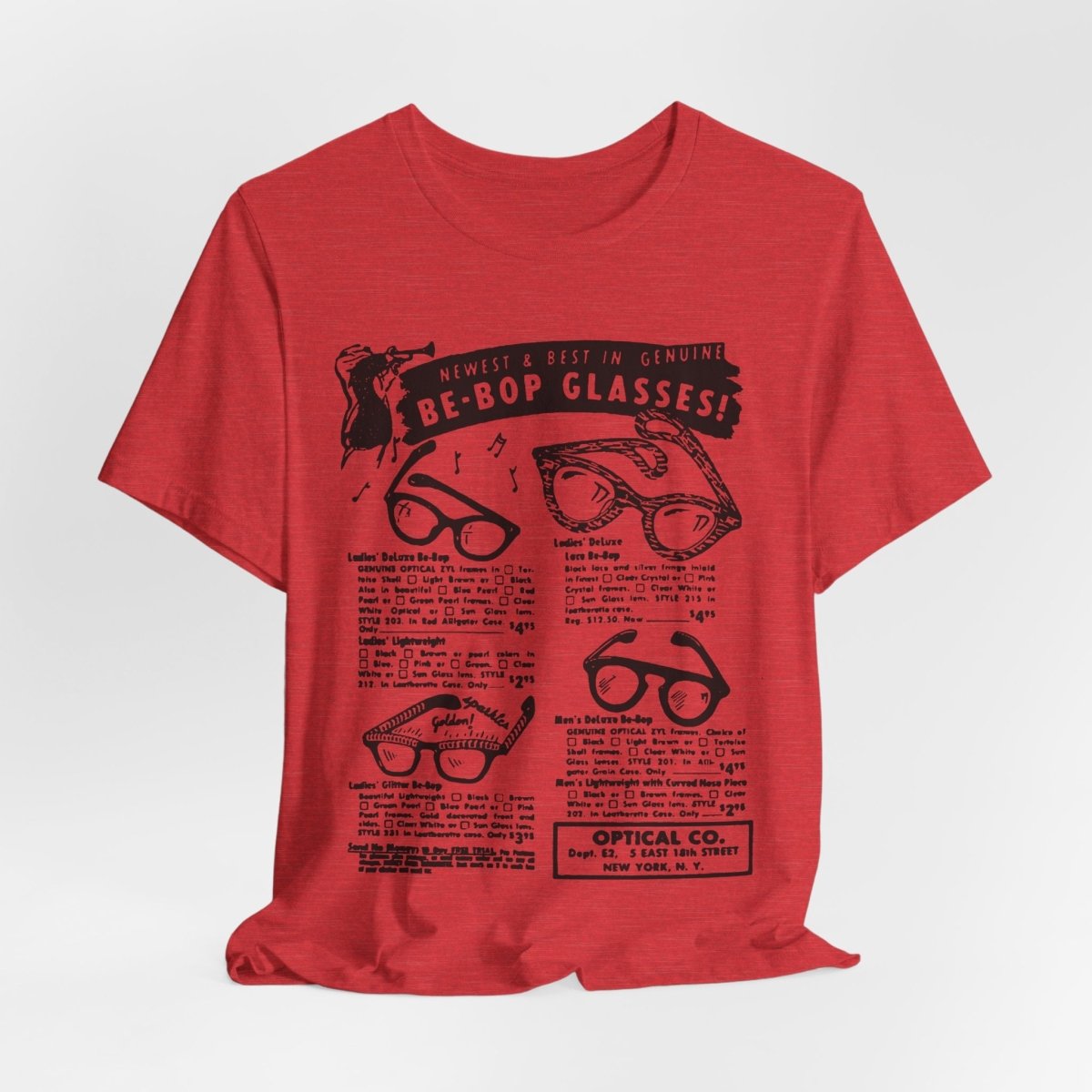 Be - Bop Glasses Shirt - Afrocentric Art by The Trini Gee