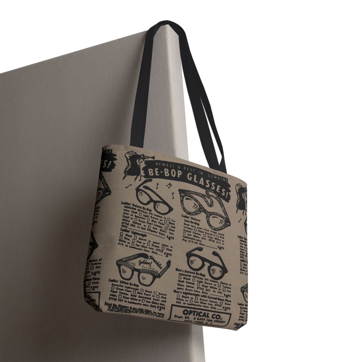 Be - Bop Glasses Tote Bag - Afrocentric Art by The Trini Gee