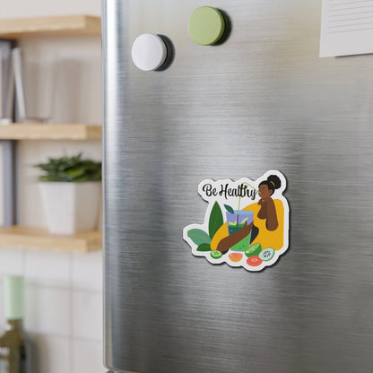 Be Healthy Magnet - Afrocentric Art by The Trini Gee