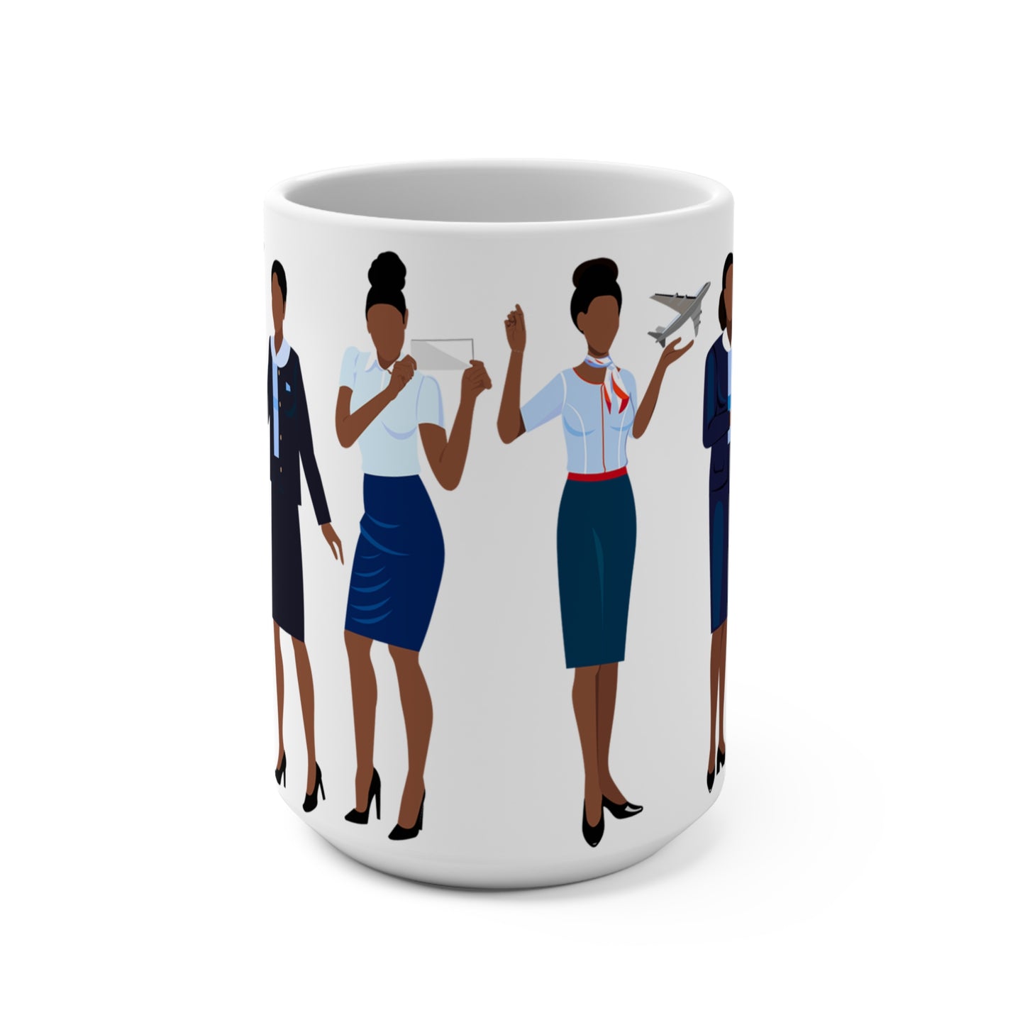 Black Stewardess Mug