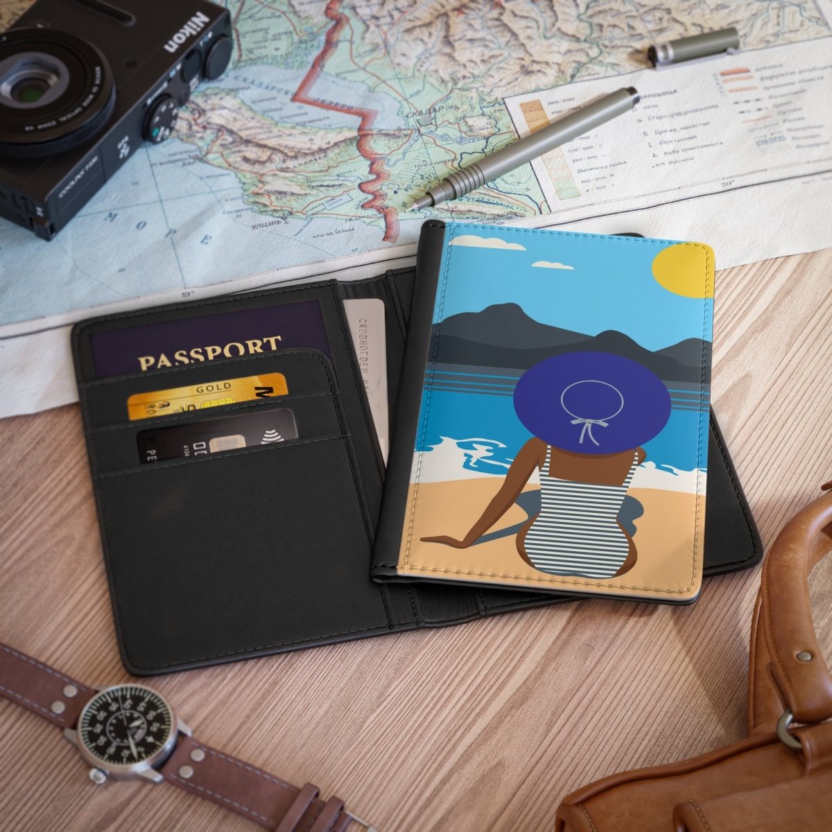 Beach Travel Passport Cover - The Trini Gee
