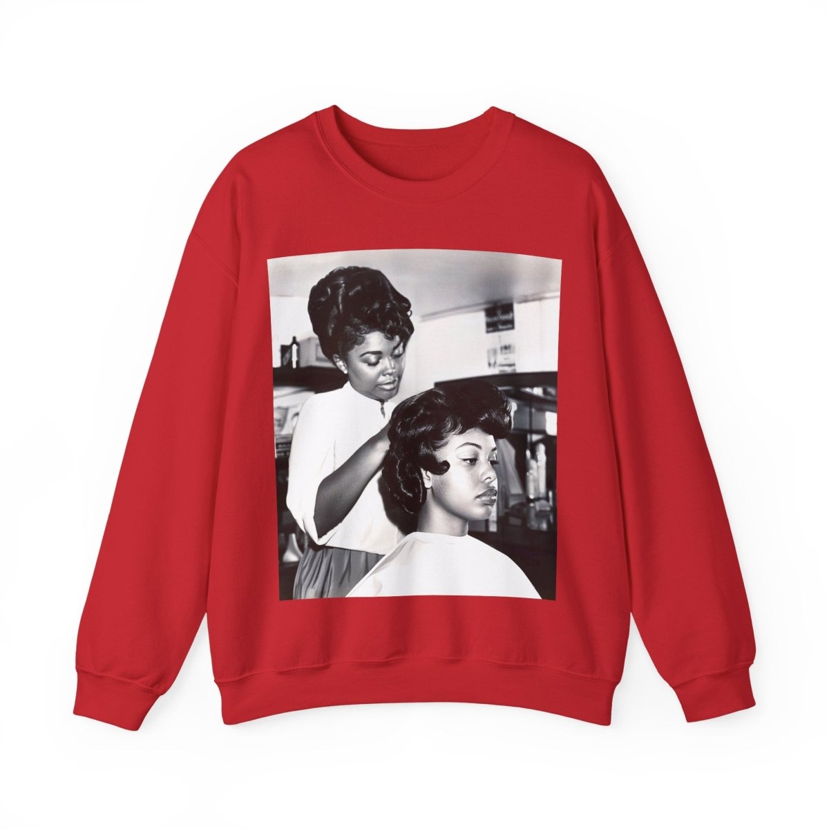 Beauty Salon Sweatshirt - Afrocentric Art by The Trini Gee