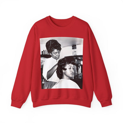Beauty Salon Sweatshirt - Afrocentric Art by The Trini Gee