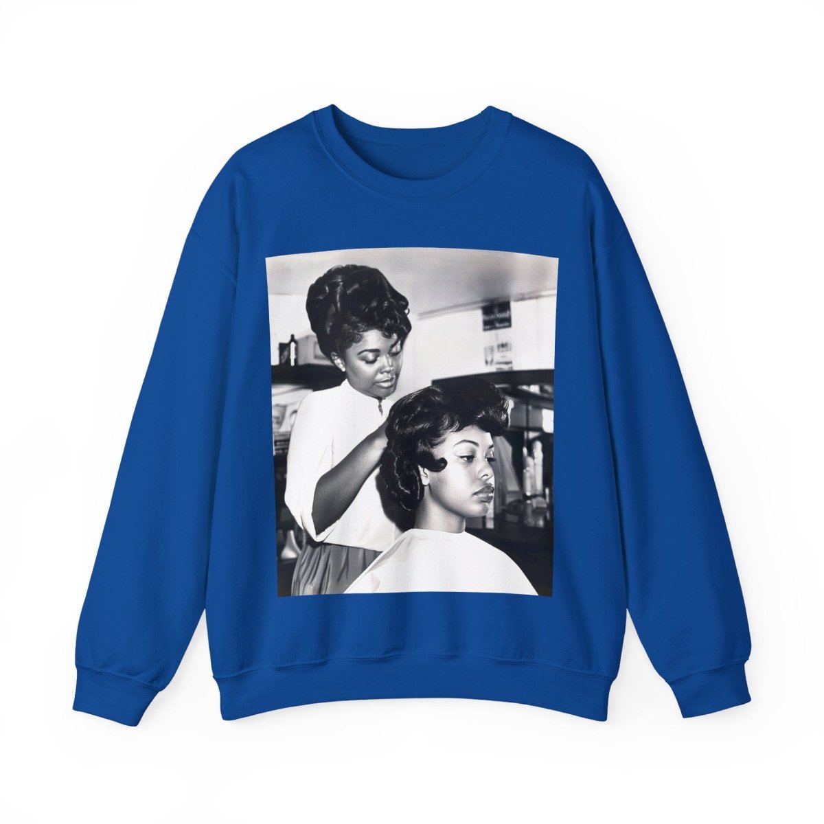 Beauty Salon Sweatshirt - Afrocentric Art by The Trini Gee