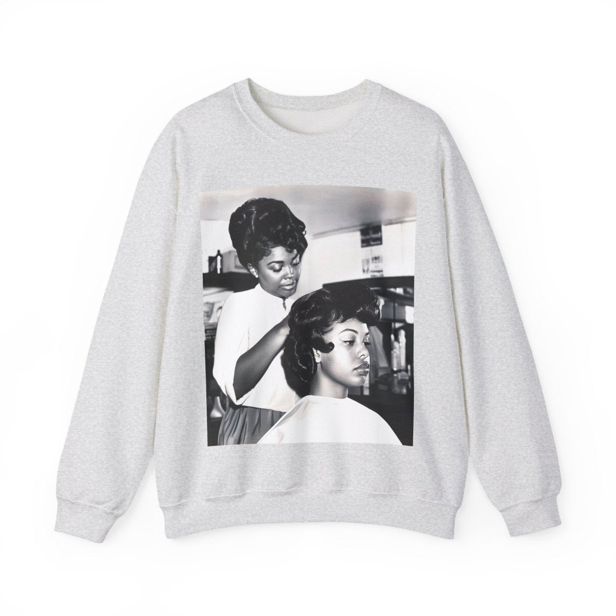 Beauty Salon Sweatshirt - Afrocentric Art by The Trini Gee