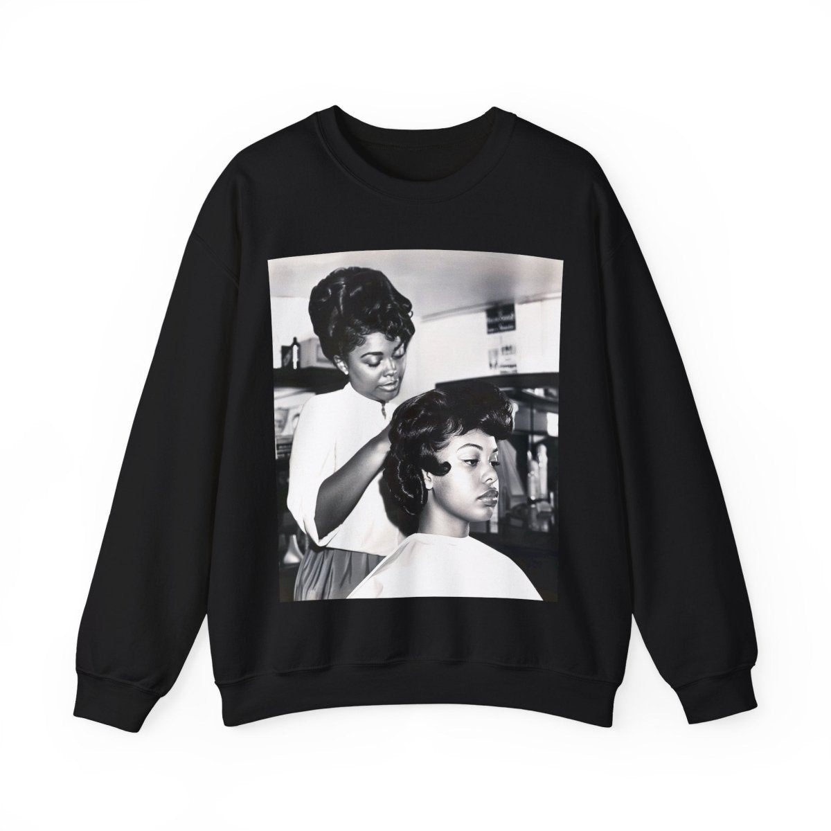Beauty Salon Sweatshirt - Afrocentric Art by The Trini Gee