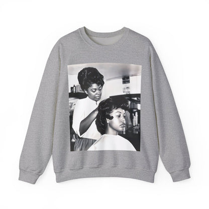 Beauty Salon Sweatshirt - Afrocentric Art by The Trini Gee