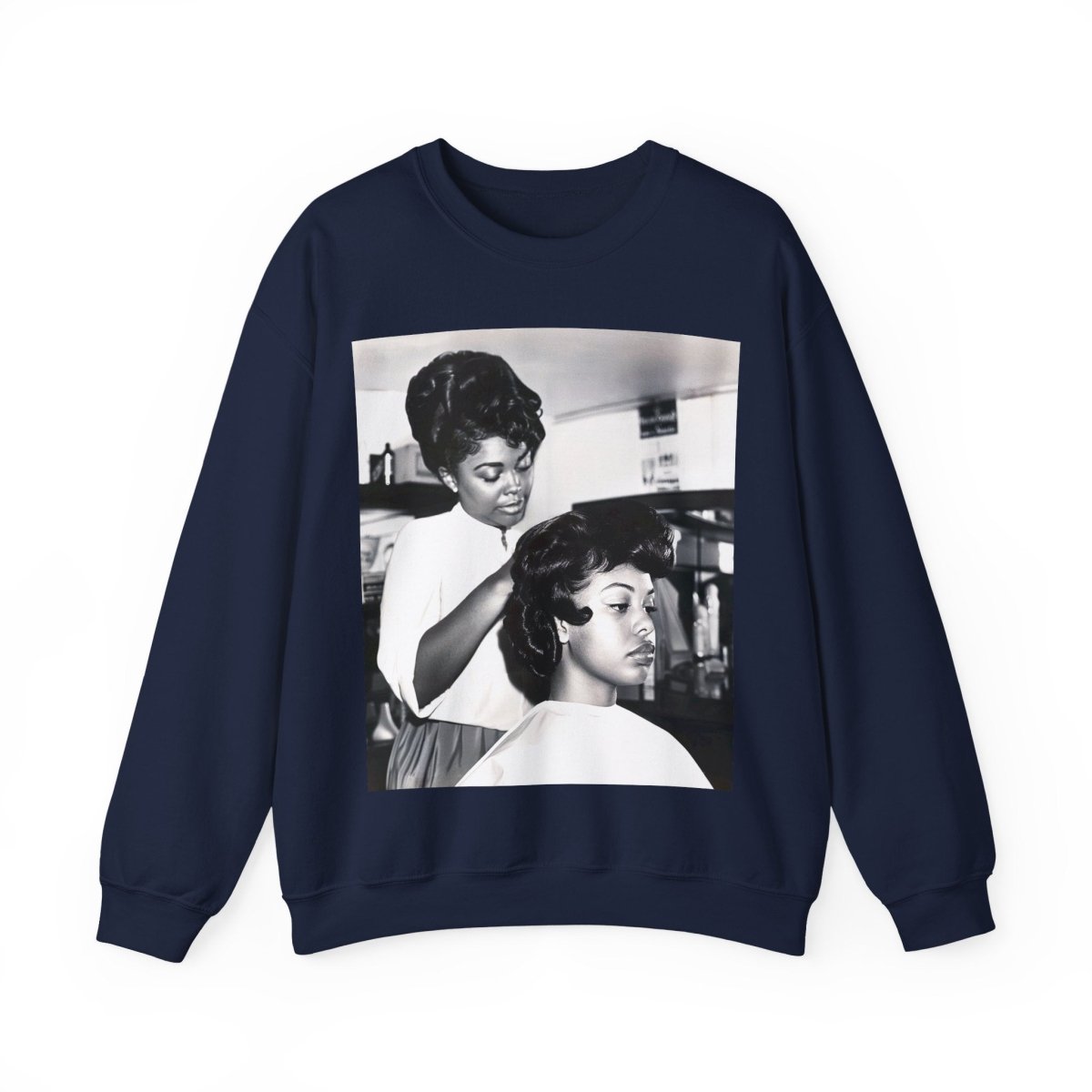 Beauty Salon Sweatshirt - Afrocentric Art by The Trini Gee