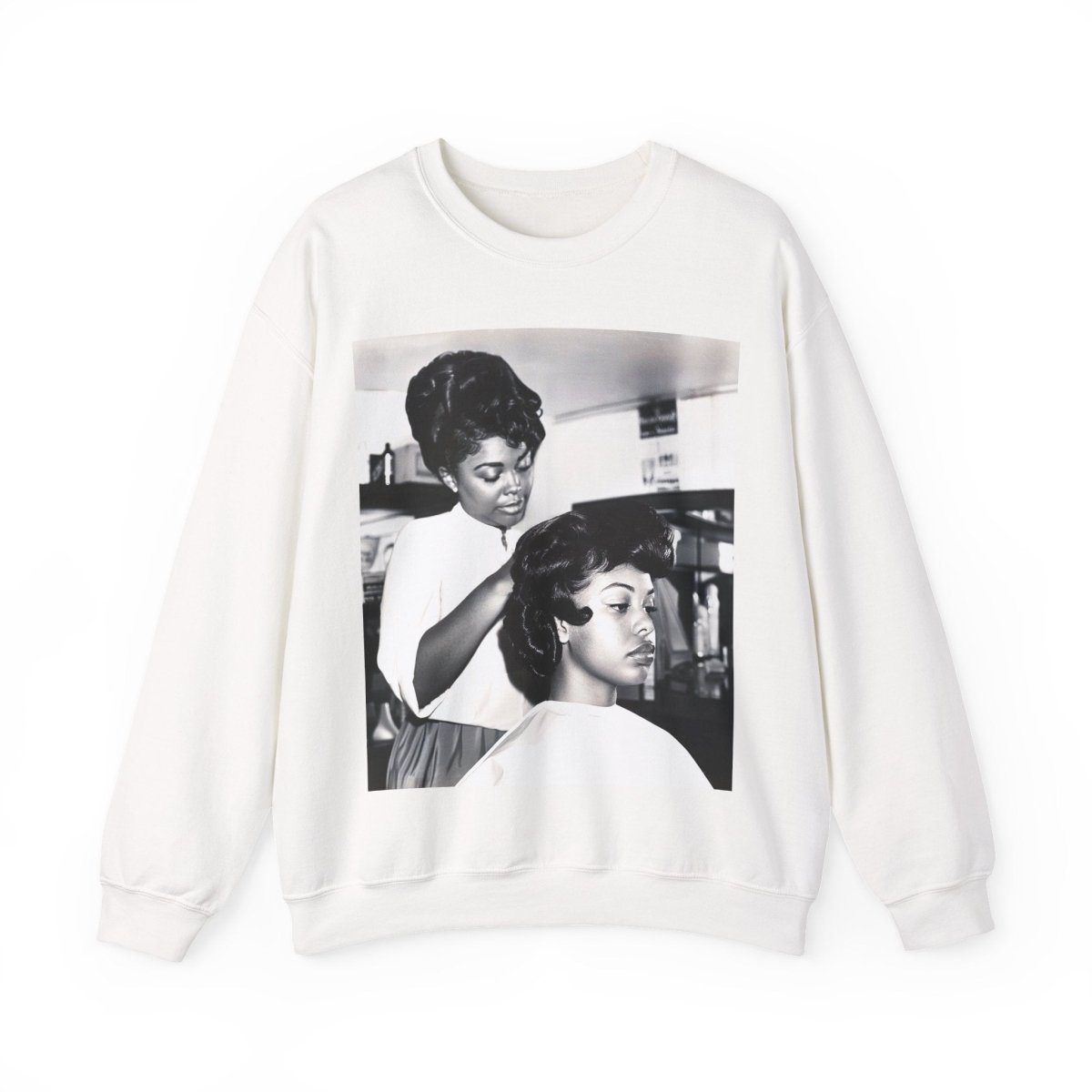 Beauty Salon Sweatshirt - Afrocentric Art by The Trini Gee