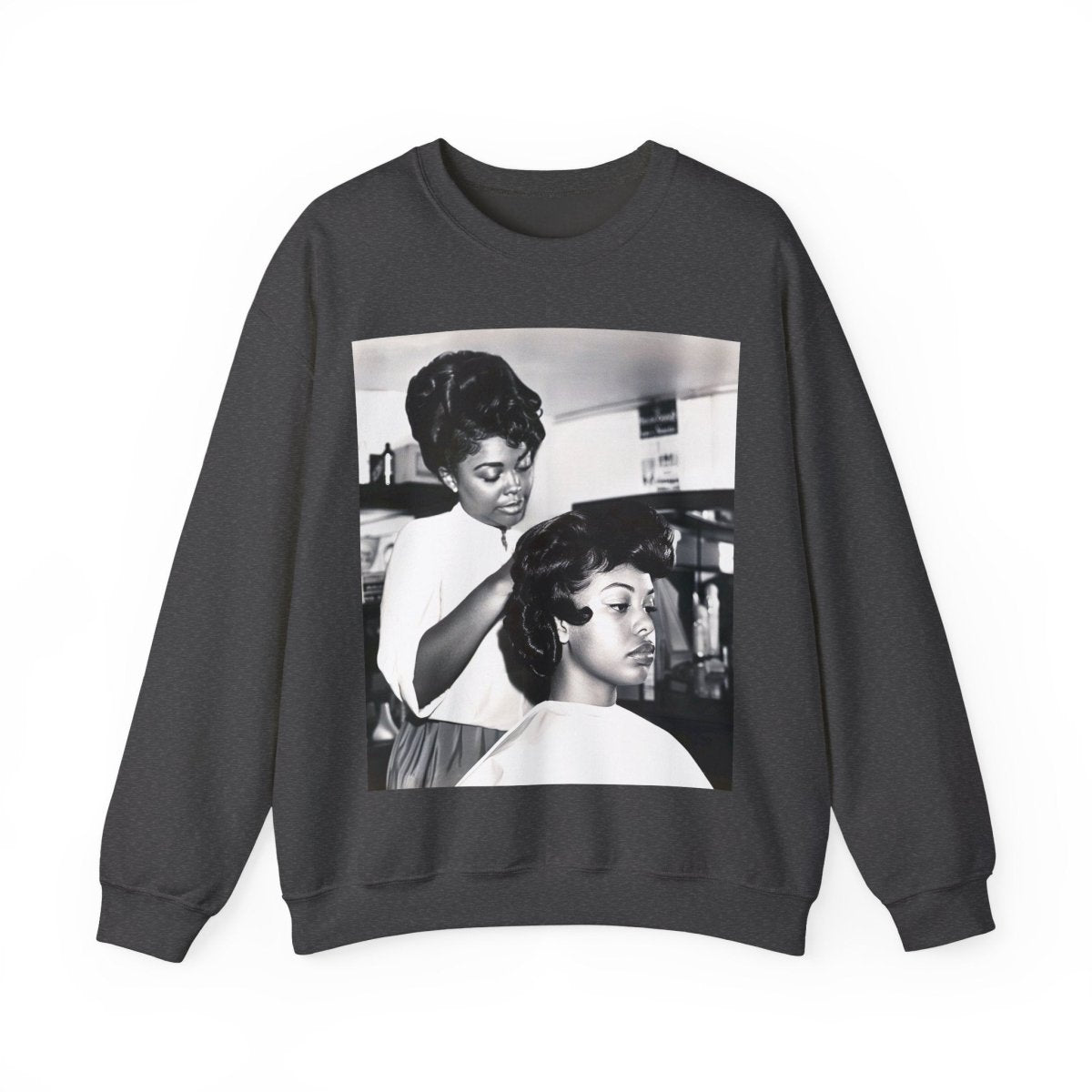 Beauty Salon Sweatshirt - Afrocentric Art by The Trini Gee