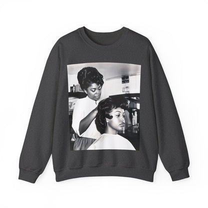 Beauty Salon Sweatshirt - Afrocentric Art by The Trini Gee