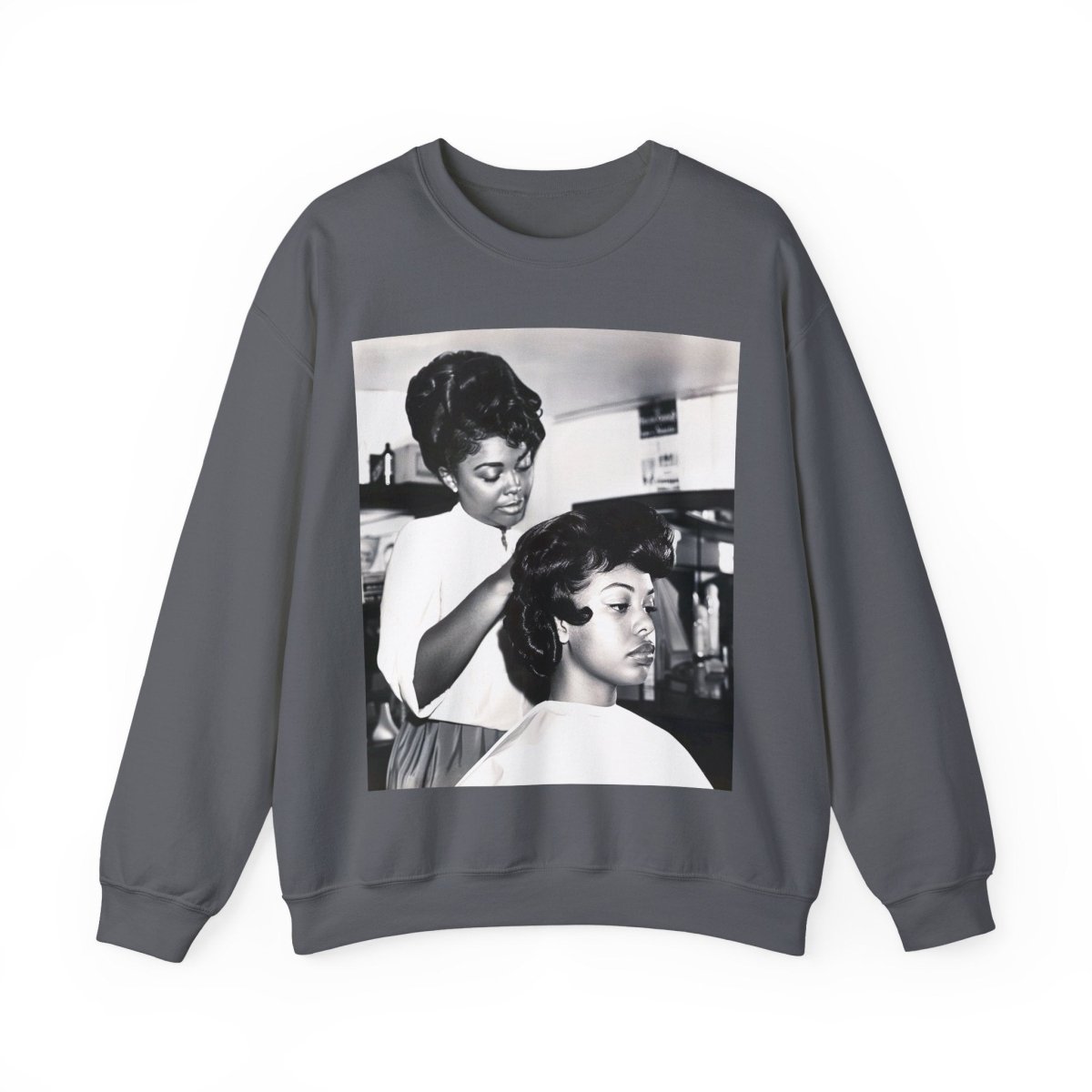 Beauty Salon Sweatshirt - Afrocentric Art by The Trini Gee