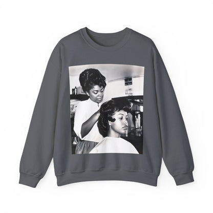 Beauty Salon Sweatshirt - Afrocentric Art by The Trini Gee